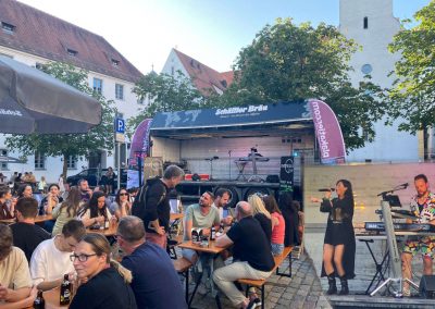 Entprima Live auf dem Streetfood Market Memmingen.